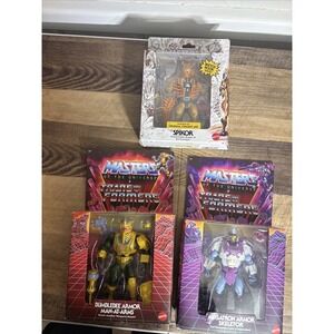Masters of the Universe x Transformers Bumblebee Man-At-Arms SKELETOR Spikor NEW